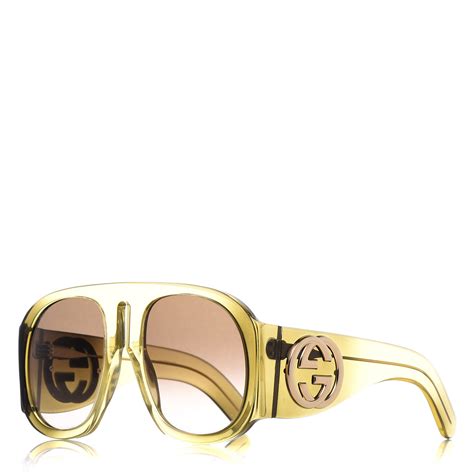 womens oversized gucci sunglasses|gucci oversized clear sunglasses.